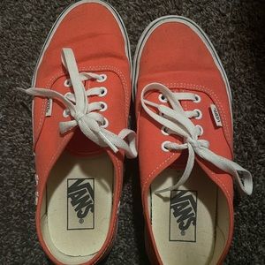 Orange Star Embroidered Vans